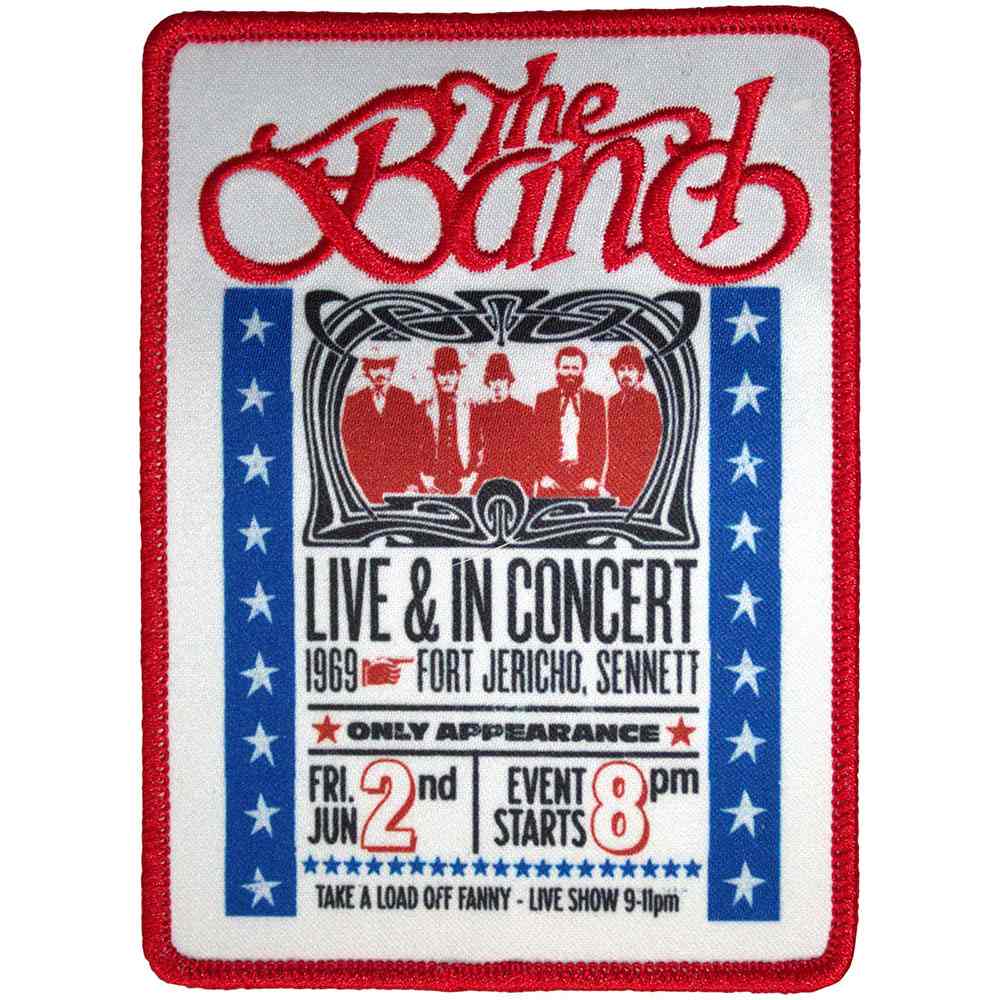 The Band - Live & In Concert Patch - Wit/Multicolours